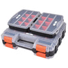 Home Plus 15 in. L x 12 in. W x 8 in. H Storage Organizer Plastic 3 compartments Black (Pack of 6)