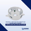 Sigma Engineered Solutions New Work 16 cu in Round Die-Cast Metal Weatherproof Box White - Open Box