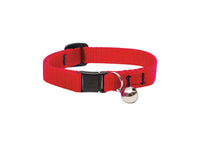 LupinePet Basic Solids Red Red Nylon Cat Collar - Deal of The Week