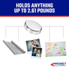Magnet Source .118 in. L X .315 in. W Silver Super Disc Magnets 2.9 lb. pull 10 pc