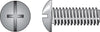 Hillman No. 1/4-20 X 3/4 in. L Combination Truss Head Zinc-Plated Steel Machine Screws 100 pk