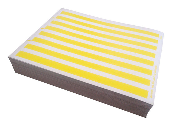 Etiquetas adhesivas para contenedores de basura de color amarillo para impresora láser (hoja)