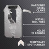 3M Claw Silver Drywall Picture Hanger 25 lb 4 pk