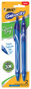BIC Gel-ocity Blue Retractable Gel Pen 2 pk