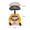 DeWalt Black Vinyl / Foam Swivel Adjustable Shop Stool