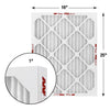 AAF Flanders 16 in. W x 25 in. H x 1 in. D Polyester Synthetic 8 MERV Pleated Air Filter (Pack of 12)