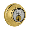 Kwikset SmartKey Bright Brass Metal Deadbolt