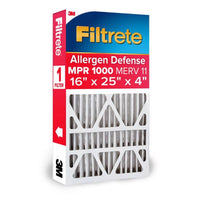 Filtrete 16 in. W X 25 in. H X 4 in. D Pleated 11 MERV Pleated Allergen Air Filter (Pack of 4) - Deal of The Week