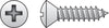 Hillman No. 8 X 1-1/4 in. L Phillips Oval Head Sheet Metal Screws 100 pk