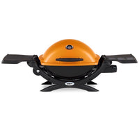 Weber Q1200 Portable Gas Grill Orange 1 Burner 8500 BTU Liquid Propane 189 sq in Cooking Area