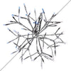 Celebrations LED Blue/Pure White Shimmering Sphere 20 in. Hanging Decor