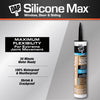 DAP Silicone Max Black Silicone All Purpose Sealant 10.1 oz (Pack of 12)