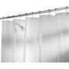 iDesign 72 in. H X 72 in. W Clear Raindrop Shower Curtain Vinyl