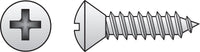 Hillman No. 6 X 1-1/2 in. L Phillips Oval Head Sheet Metal Screws 100 pk