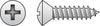 Hillman No. 6 X 1-1/2 in. L Phillips Oval Head Sheet Metal Screws 100 pk