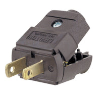 Leviton Commercial and Residential Thermoplastic Polarized Plug 1-15P 20-16 AWG 2 Pole 2 Wire - Deal of The Week