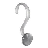 InterDesign Silver Plastic/Stainless Steel Forma Shower Curtain Rings (Pack of 4)
