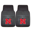 University of Nebraska Heavy Duty Car Mat Set - 2 Pieces