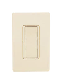 Lutron Claro Ivory 1 gang Plastic Wall Plate 1 pk