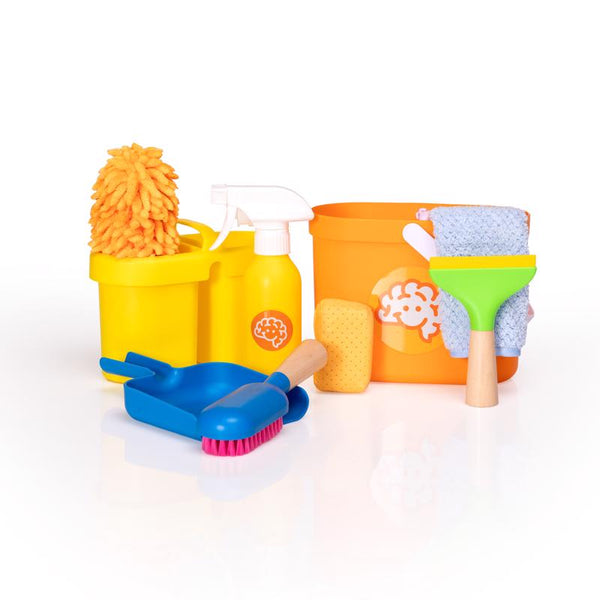 Fat Brain Toy Pretendables Childern's Cleaning Kit Assorted 9 pc (Pack of 4)