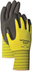 Wonder Grip Bellingham Black/Yellow Nylon/Rubber Grip Gloves XL