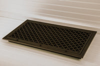 Steelcrest Designer 24 X 12 Hinged Oil-Rubbed Bronze Return-Air Filter Grille With Washable/Removable Black Filter
