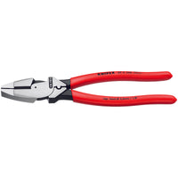 Knipex 9.5 in. Steel Lineman's Crimping Pliers Red 1 pk