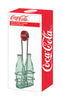 TableCraft Coca-Cola Clear Glass/Steel Salt and Pepper Shakers w/Rack 1 oz (Pack of 6)