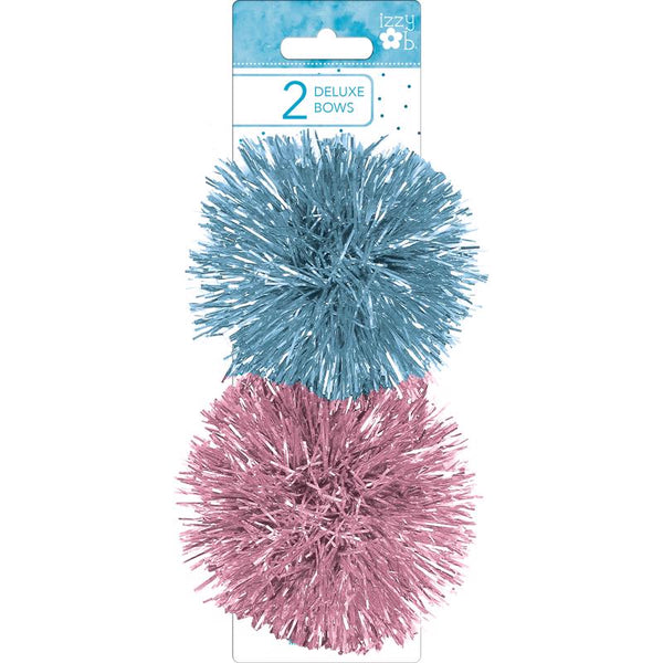 Lazos de fuegos artificiales rosa/azul surtidos Izzy Ob de Paper Images (paquete de 24)