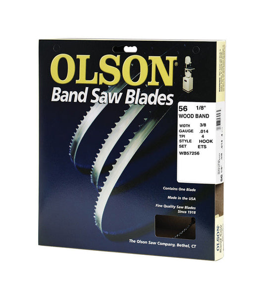 Olson 56.1 in. L X 0.4 in. W Carbon Steel Band Saw Blade 4 TPI Hook teeth 1 pk