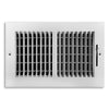 Tru Aire 6 in. H X 10 in. W 2-Way Powder Coat White Steel Wall/Ceiling Register - Deal of The Week