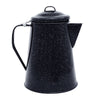 Columbian Home Black Porcelain Enamel Steel Granite Ware Coffee Boiler 12-Cups 100 oz. Capacity