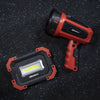 Dorcy 1300 lumens Black/Red LED Spotlight +Power Bank 4400 mAh Lithium Ion Battery