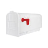 Architectural Mailboxes Parsons Classic Plastic Post Mount White Mailbox - Deal of The Week