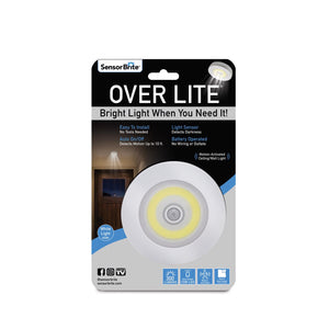 Over Lite As Seen On TV White 300 lm. Battery Powered LED Puck Light