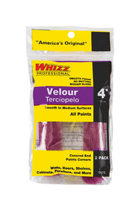 Whizz Velour 3/16 in. x 4 in. W Mini Paint Roller Cover 2 pk - Deal of The Week