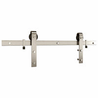 National Hardware Satin Nickel Silver Steel Barn Door Hanger Kit 1 pc