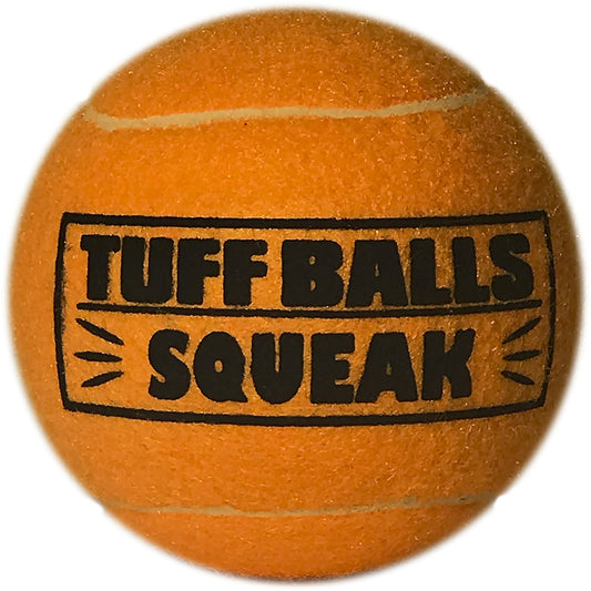 Petsport Jr Tuff Ball Orange Polyster/Rubber Squeak Mesh Ball Dog Toy 3 pk