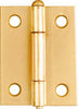 National Hardware 2 in. L Brass-Plated Door Hinge 1 pk