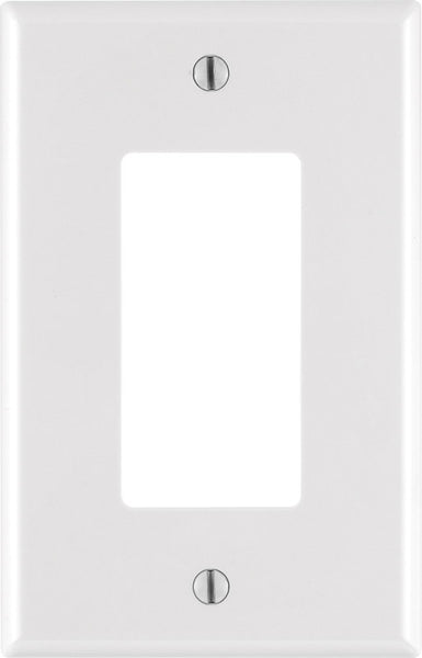 Leviton White 1 gang Nylon GFCI/Rocker Wall Plate 1 pk (Pack of 20)
