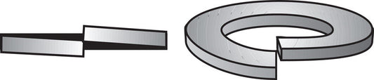Hillman 1/4 in. D Zinc-Plated Steel Split Lock Washer 100 pk