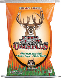 Imperial Whitetail Oats Plus Annual 45 lb | Premium Deer Food Plot Seed with High Sugar, Cold-Tolerant Formula