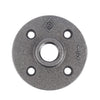 BK Products 1/2 in. FPT Black Malleable Iron Floor Flange (Pack of 5)