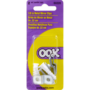 Hillman OOK Mirror Clips (Pack of 12).