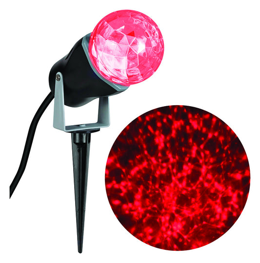 Gemmy Red LED Kaleidoscope Spotlight 120V 3W Plug-In 2.84 L in. for Indoor/Outdoor (Pack of 8)