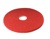 3M Scotch-Brite 17 in. Dia. Non-Woven Natural/Polyester Fiber Buffer Floor Pad Red (Pack of 5)