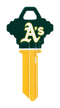Hillman Oakland Athletics Painted Key House/Office Universal Key Blank Single (Pack of 6).
