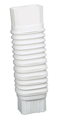 Amerimax 2 in. H X 3 in. W X 7.5 in. L White Vinyl Gutter Elbow - Deal of The Week