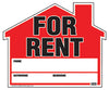 Hillman English White For Rent Sign 20 in. H X 24 in. W (Pack of 6)