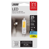 Feit T4 G9 LED Bulb Daylight 25 Watt Equivalence 1 pk - Open Box